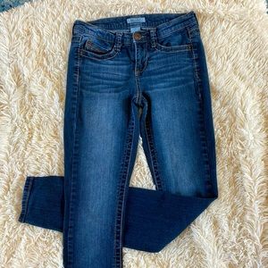 Mudd Dark Wash Blue Denim Skinny Jeans Juniors SZ3